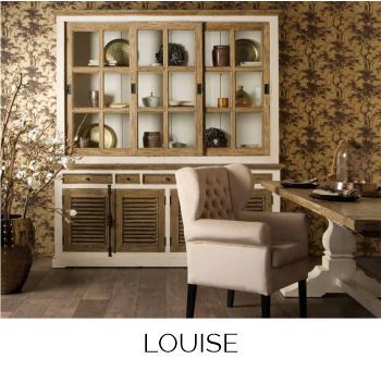 Louise, Kreide weiß/grau (Vintage)