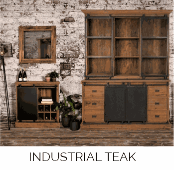 Industrial old/ Teak (Vintage)