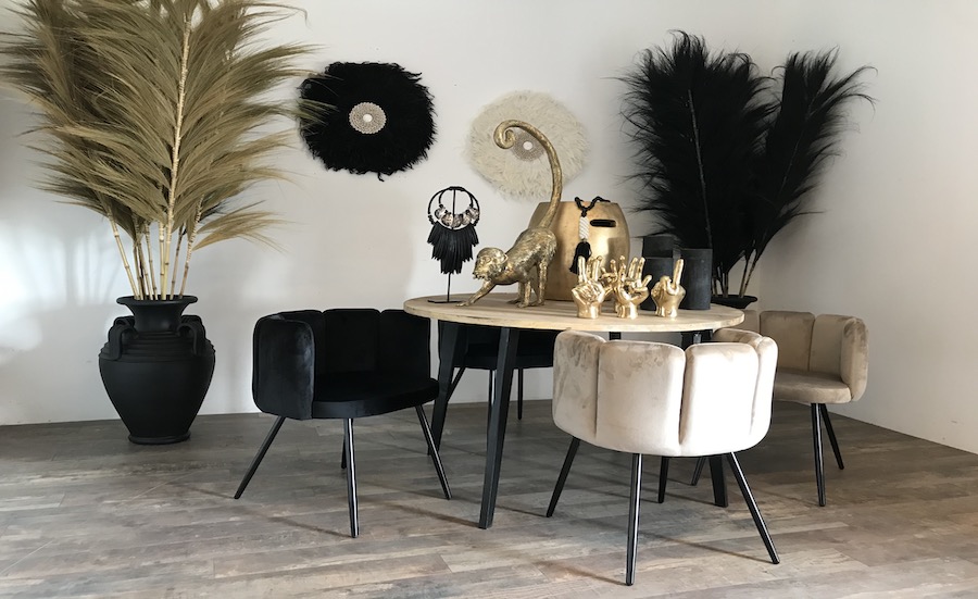Art Deco, Velvet-Sand white