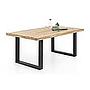Systemtisch 160+ Wildeiche,10x4 Baum-Kante /E4