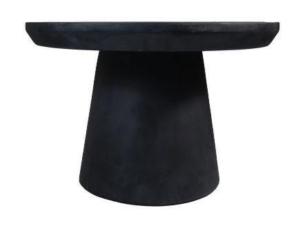 Side tisch Drum, schwarz