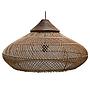 Pendelleuchte HSM-3, Rattan/Teak