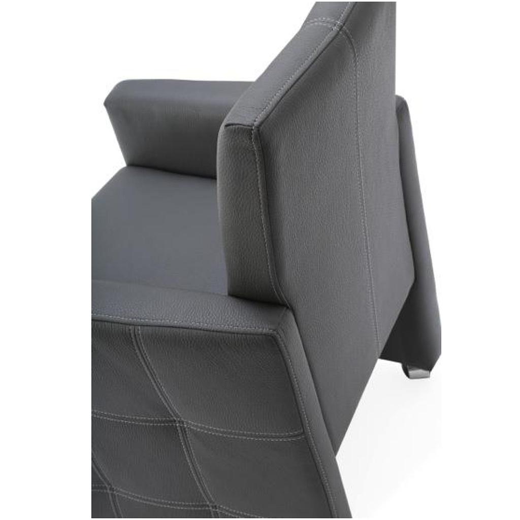 Prestige-1 darkgrey/ Vorzugleder*