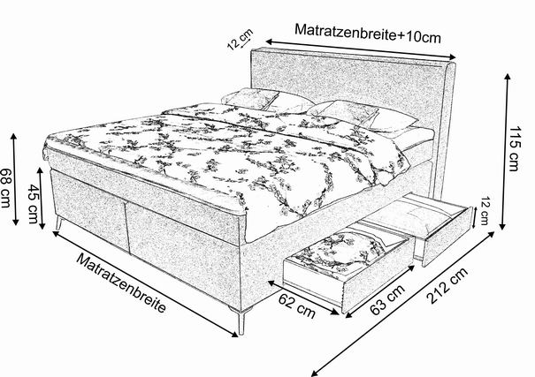 System-O 180 (K000) mit 4 Schubladen