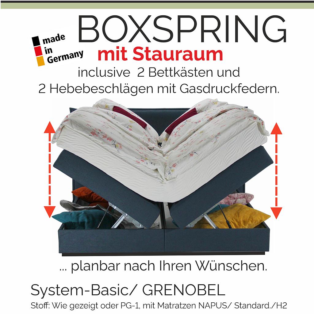 System-Basic 180 (K064) beidseitig mit Bettkästen