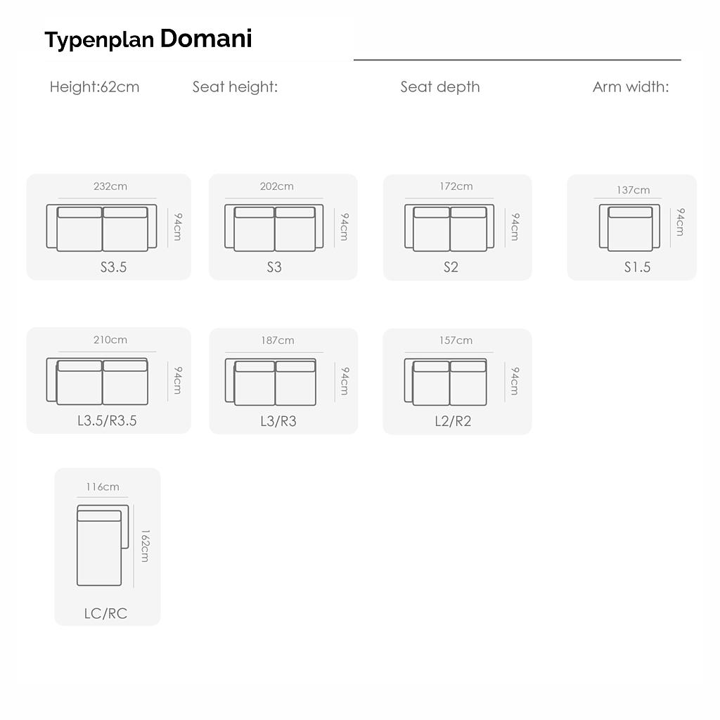 Domani LE/ anthrazit, 2