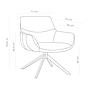 Sessel Excellent, Bicolor natur