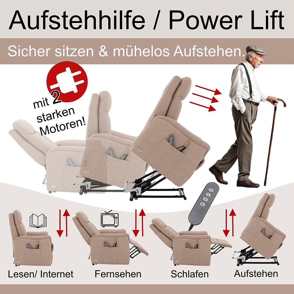 Premiere, 2 Motoren +Lift/ Vorzugstoff Vintage 6/12