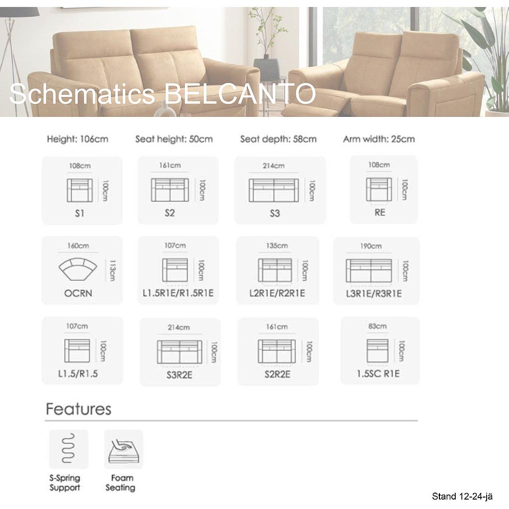 Med/ Sofa Belcanto 2S