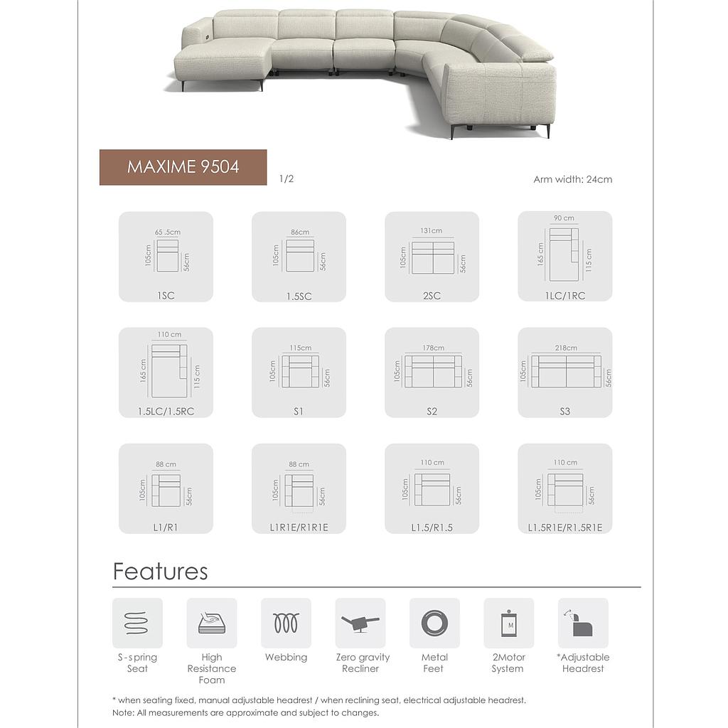 Med/ LE Maxime Kopfteilverst.