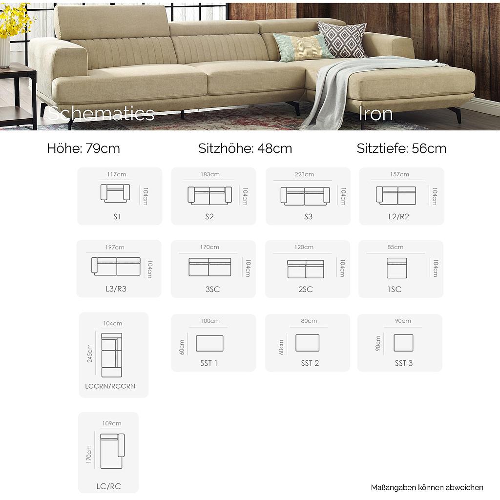 Med/ LE Iron Kopfteilverst.