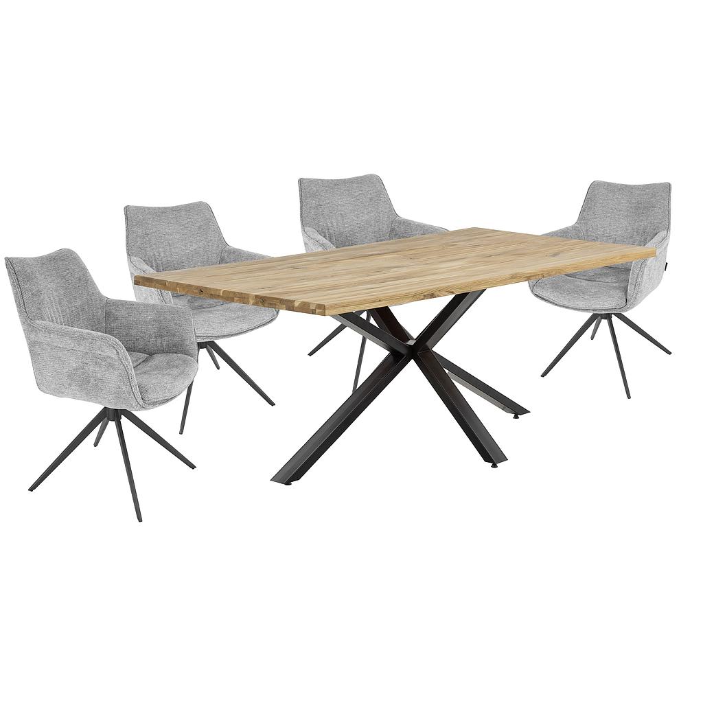 Maßtisch 180+ Eiche 4cm, Spider Wahlkante 