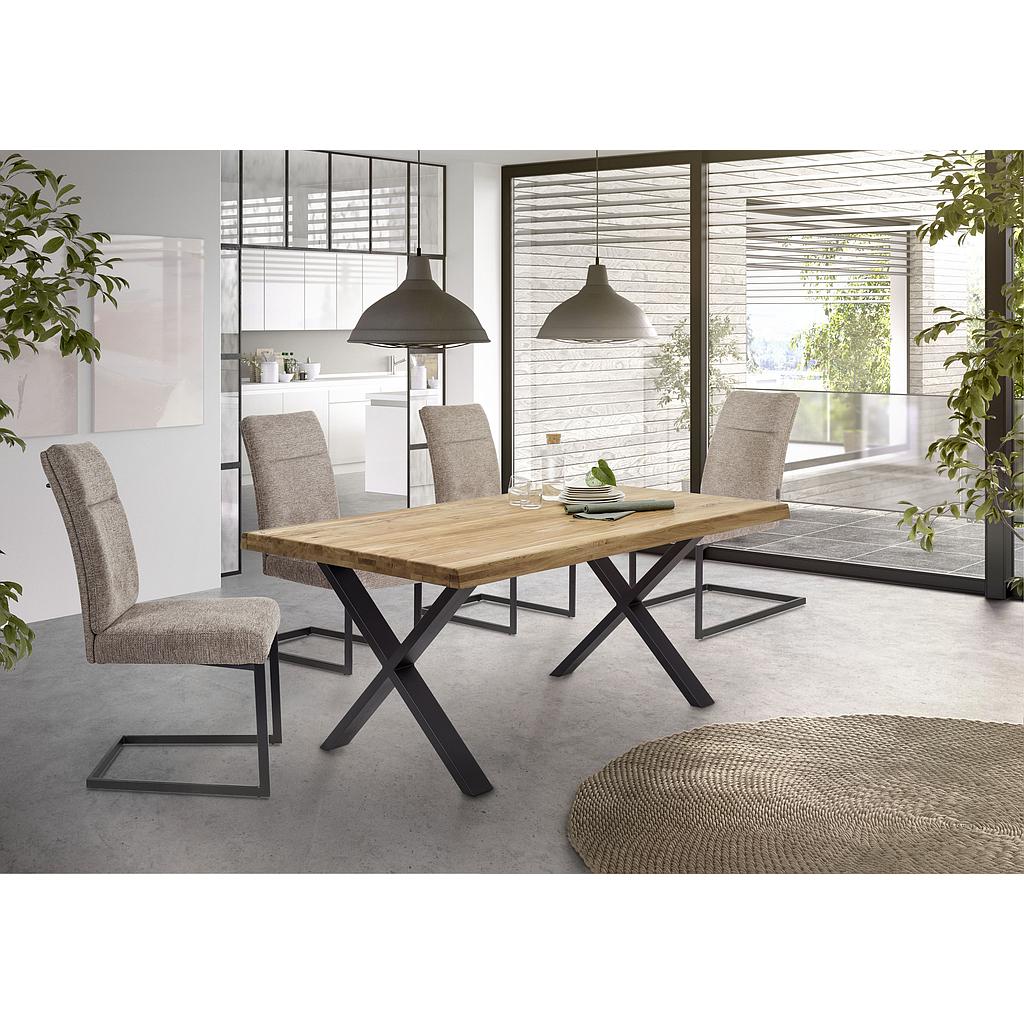 Systemtisch 160+ Eiche 4cm, Wahlkante