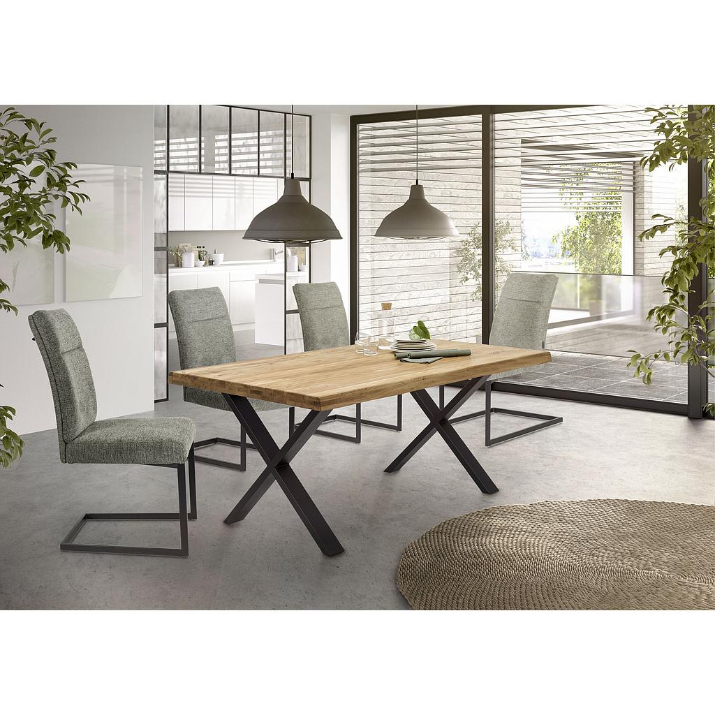 Systemtisch 160+ Eiche 4cm, Wahlkante