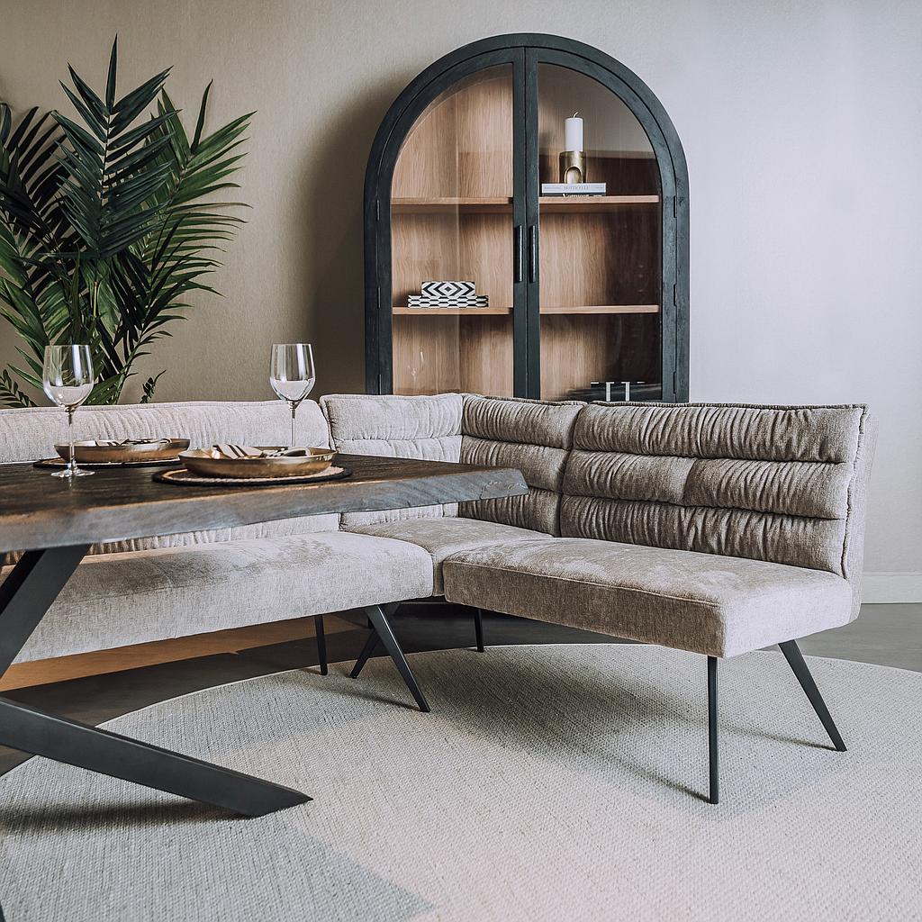 Paris Eckbank grau, 166x226cm+