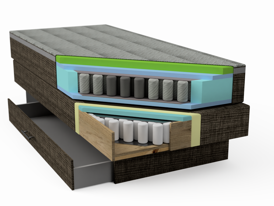 System-B 180 (K001) mit 2 Sockelauszügen