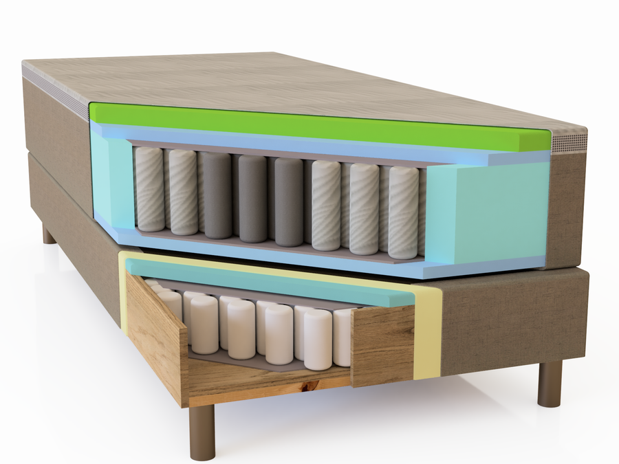 Dream-Med 160 Fußteil grey