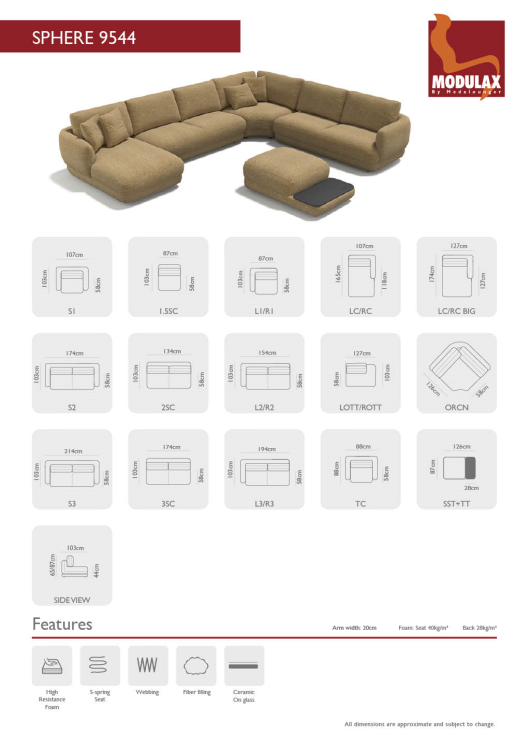 Med/ LE Sphere  gold