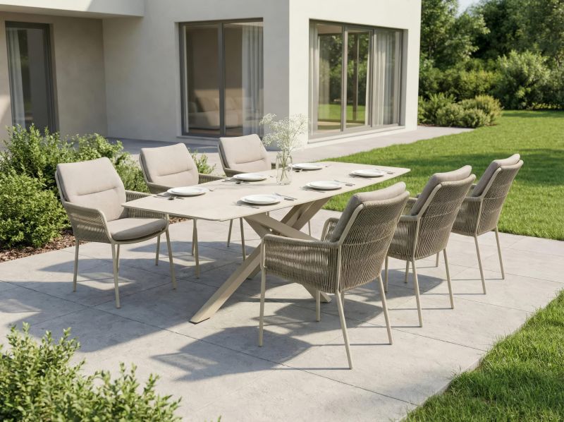 Esstisch "COMO" Spidergestell 200