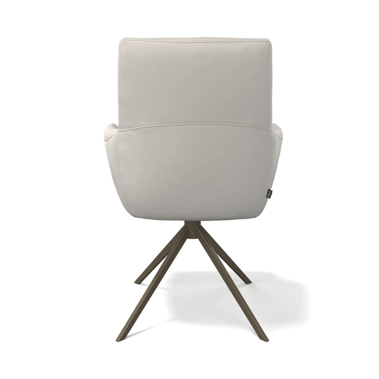 Saargau LEDER Creme/ Sitz Federkern