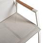 Dallas Pos.stuhl creme Teak-Arm