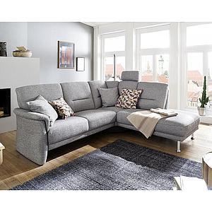 Ecksofa/ mit Elektro-Sitzvorzug
