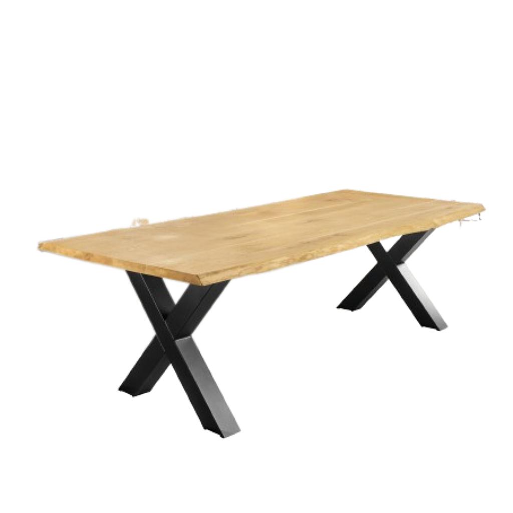 Maßtisch-4, 160+ Eiche MBS Baumkante+X