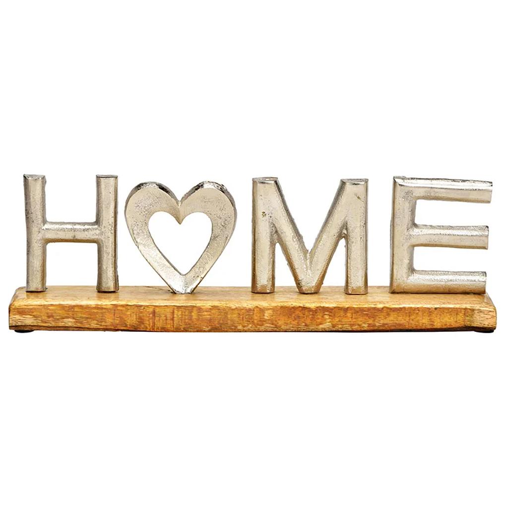 Aufsteller "HOME" mit Herz