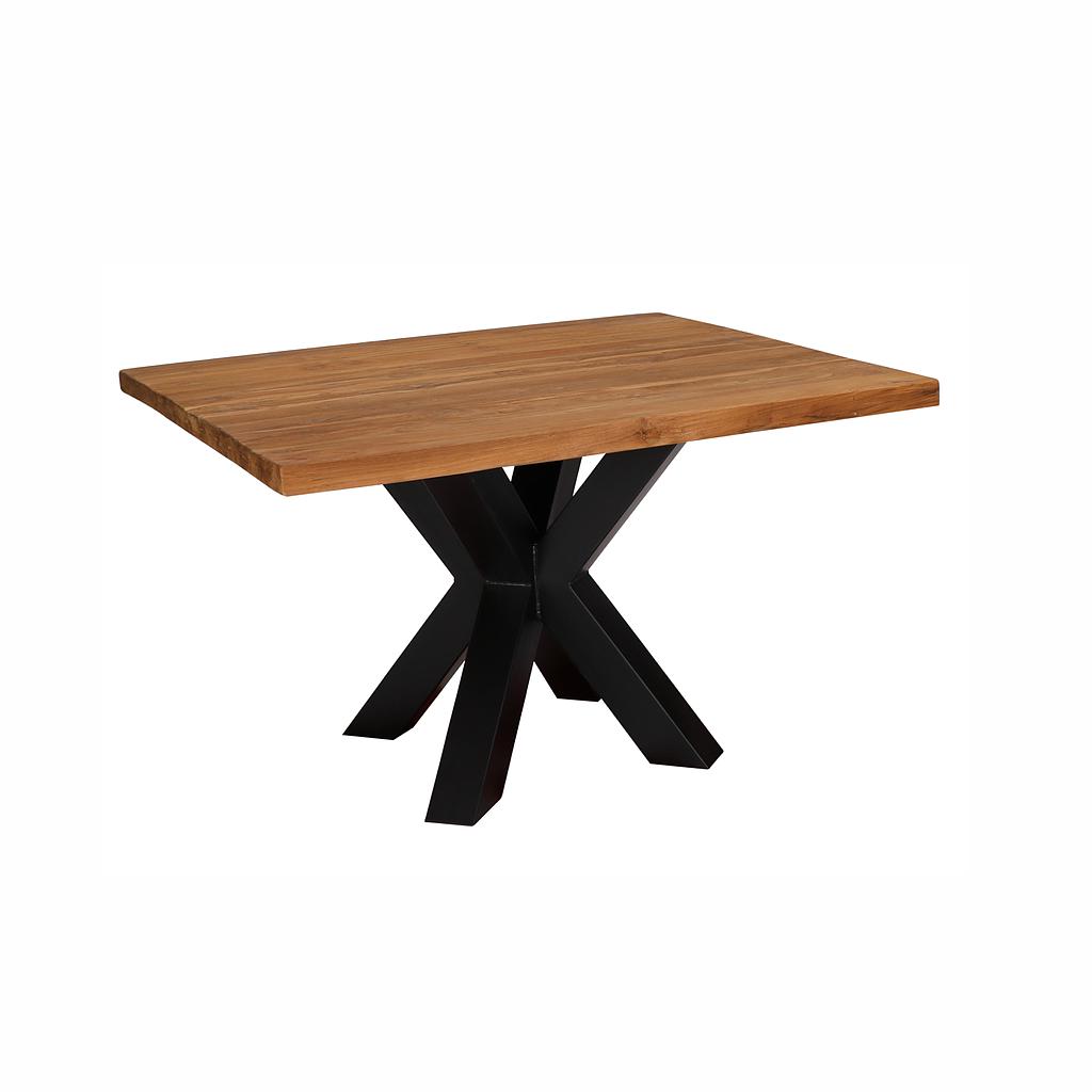 Maßtisch 140, ReTeak BIN, Gerade Kante