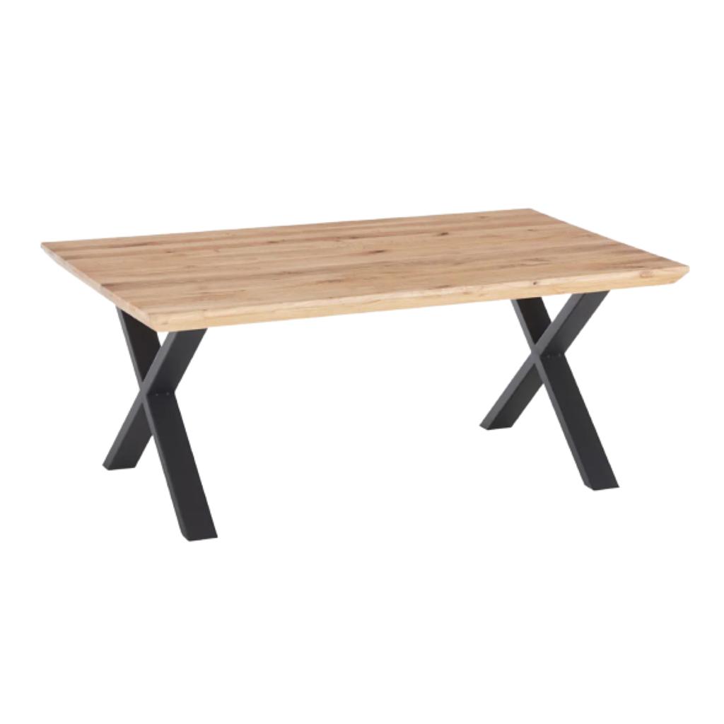 Maßtisch-4, 160+, Eiche MBS Schrägkante+X