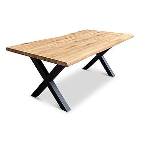 Bistrotisch-4, 110+ Eiche MBS Baumkante+X