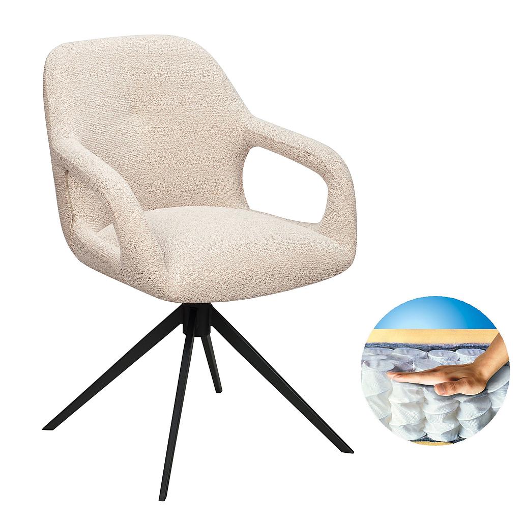 Move, linen/ Sitz Federkern