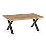 Bistrotisch-4, 110+, Eiche MBS Schrägkante+X
