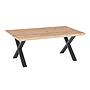 Bistrotisch-4, 110+, Eiche MBS Schrägkante+X