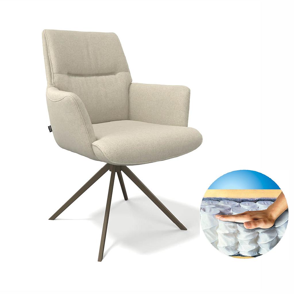 Saargau-AL Beige/ Sitz Federkern