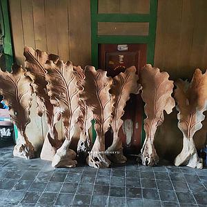 Big Leaf, Sculptur 100cm Wurzelholz