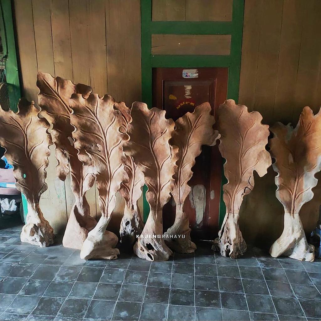 Big Leaf, Sculptur 100cm Wurzelholz