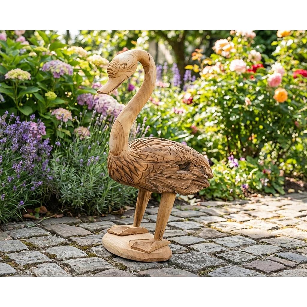 Schwan 60cm, Wurzelholz