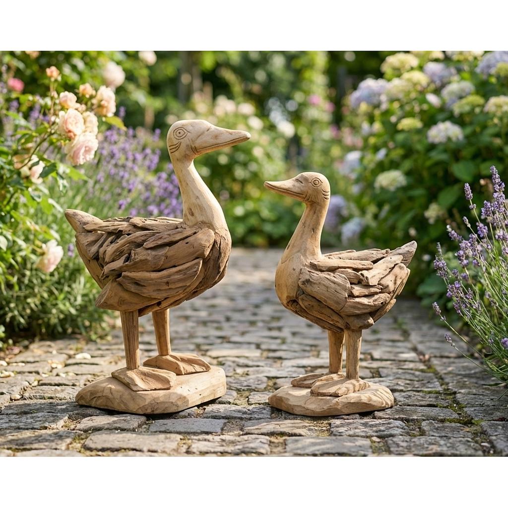 Ente 30cm, Wurzelholz