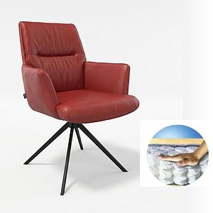 LEDER, Saargau-AL red Sitz Federkern