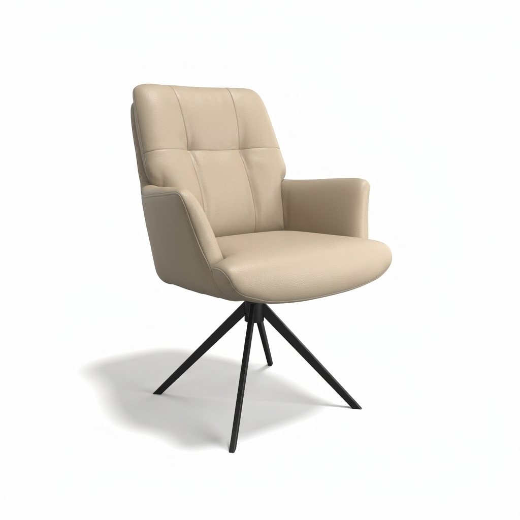 LEDER, Floria-AL beige Sitz Federkern