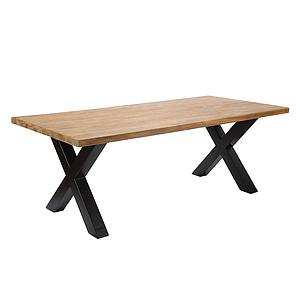 Maßtisch 160+ Teak BIN, gerade K./ X-Beine